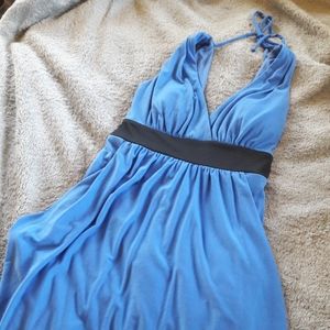 Blue & Black Dress